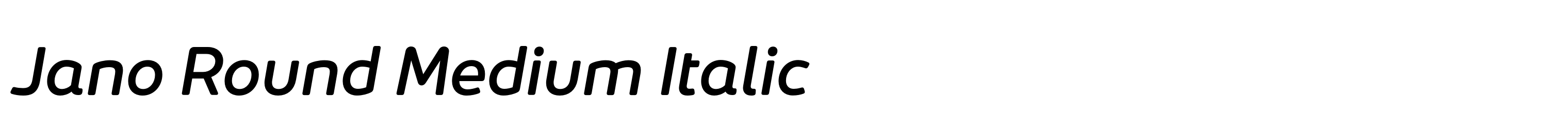 Jano Round Medium Italic